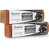 Himalaya Botanique Whitening Antiplaque Charcoal Toothpaste, 4 oz, 2 Pack | Fluoride Free Toothpaste With Charcoal &amp; Black Seed Oil, Whitening Toothpaste, SLS Free, No Artificial Flavors &amp; Colors