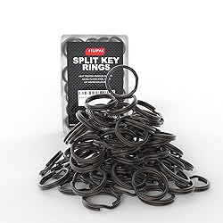 Silipac Keychain Rings Bulk 100 pcs - Split Ring