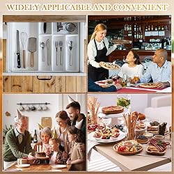 Suzile 2 Pcs Acrylic Cutlery Storage Organizer