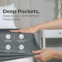 Utopia Bedding King Fitted Sheet - Bottom Sheet