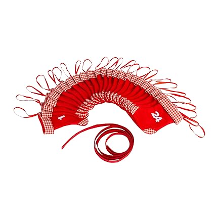 Edaygo Adventskalender zum Selbstbefüllen | Weihnachtskalender zum Befüllen | Stiefel