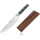 Cangshan TC Series 1020908 Swedish 14C28N Steel Forged 8-Inch Chef Knife and Wood Sheath Set