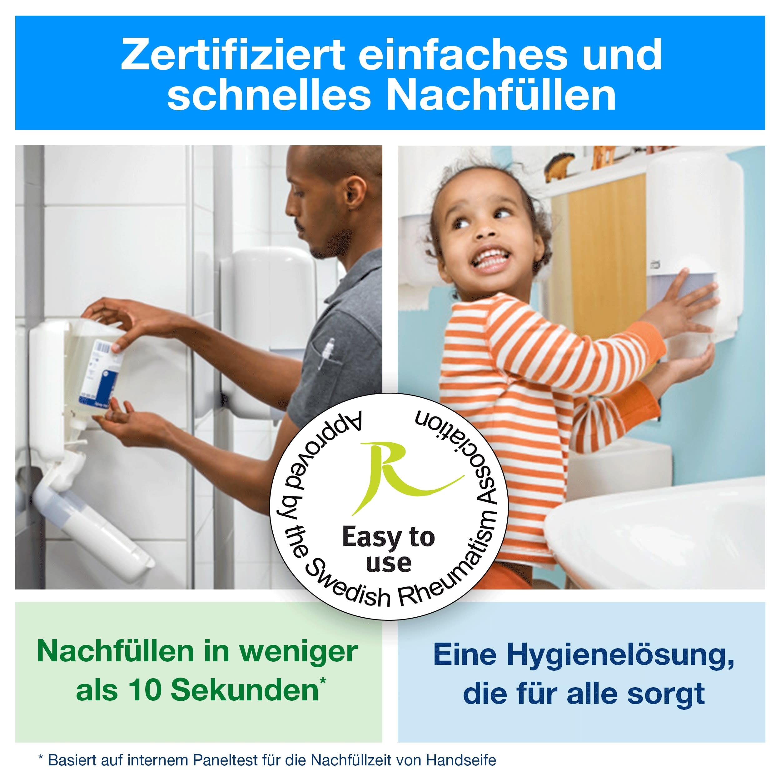 Tork fettlösende Flüssigseife S4, dermatologisch getestet, 6 x 1.000 ml, 424401 7