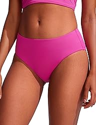 CRZ YOGA Bikini Bottoms for Women Mid Rise Full
