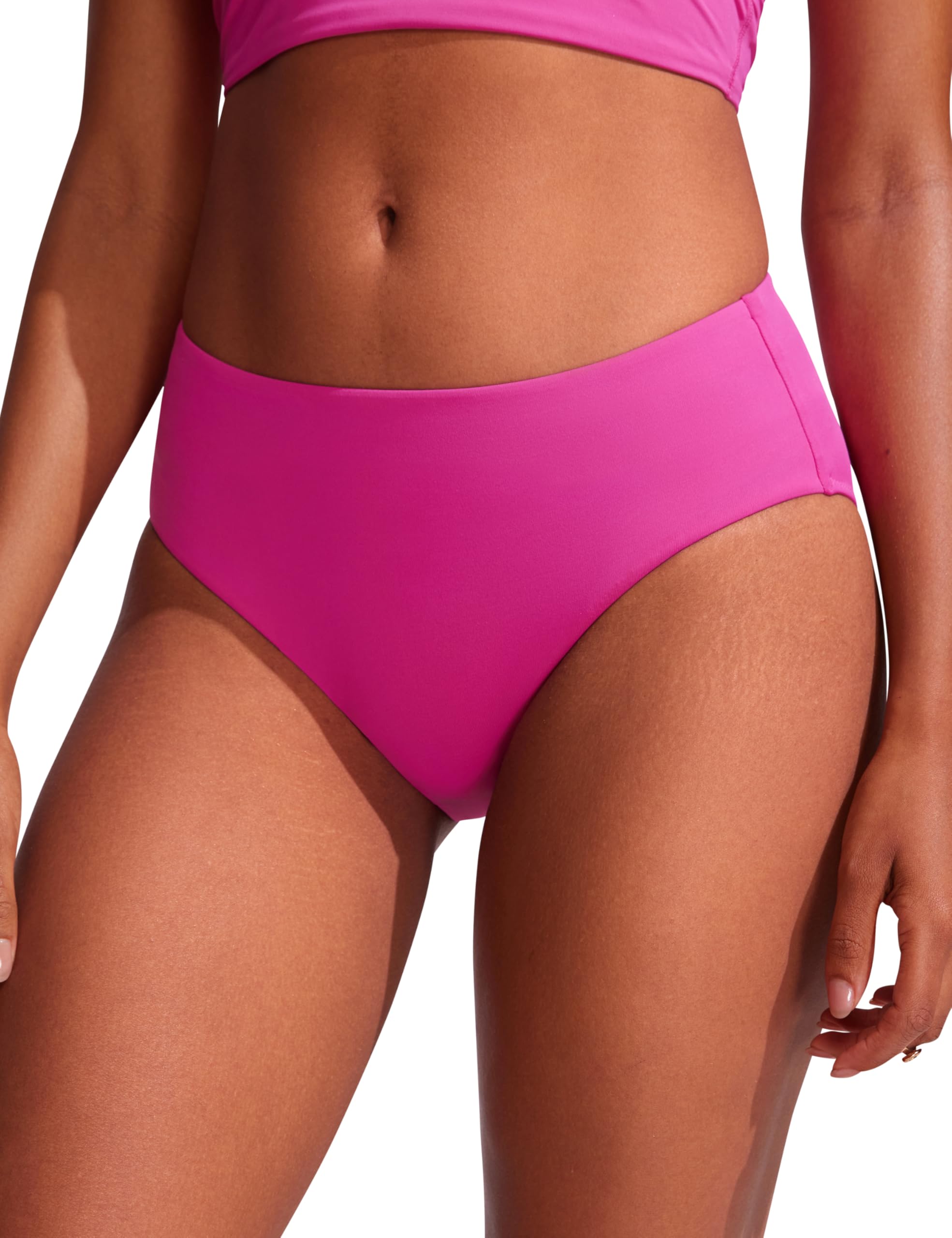 CRZ YOGA Bikini Bottoms for Women Mid Rise Full
