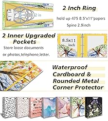 2 Inch 3 Ring Binder Organizer, Three Ring Binder
