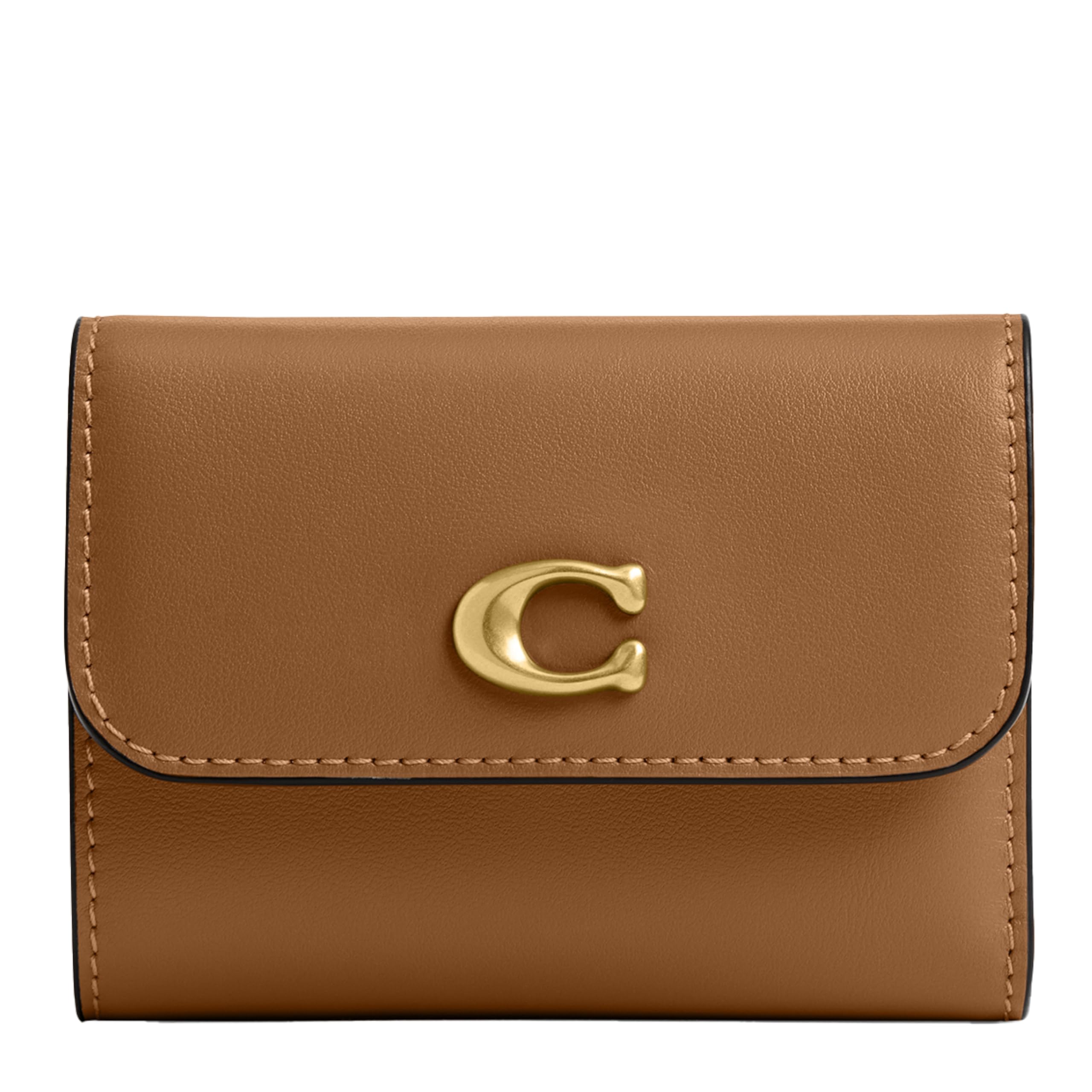 Photo 1 of COACH Women's Essential Card Holder Wallet, Honey Brown, One Size