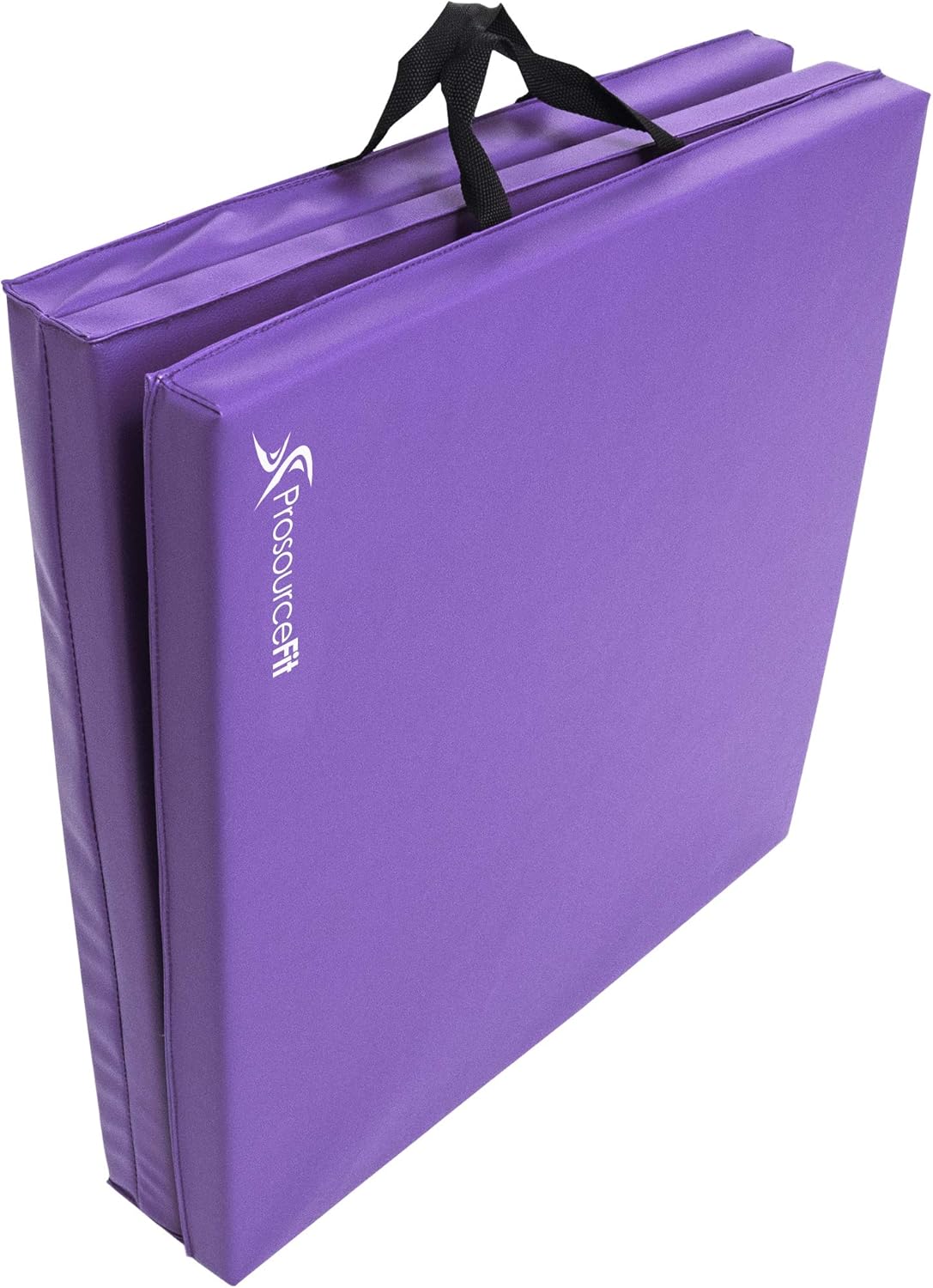ProsourceFit Tri-Fold Folding Thick Exercise Mat 6’x2’ with Carrying Handles for MMA, Gymnastics, Stretching, Core Workouts, Purple : Sports & Outdoors