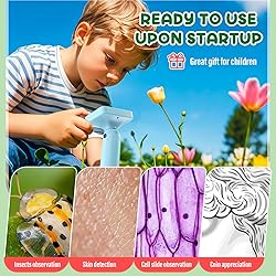 IMICHI Microscope for Kids 50X-1000X - 2 inch IPS