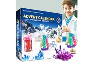FLYOUTH Science Advent Calendar 2025 for Kids, National Geographic Kit Christmas Gifts for Boys Girls Age 4-12, Science Kits with 24 Cool Experiments, Christmas Countdown Calendar, STEM Projects for Kids