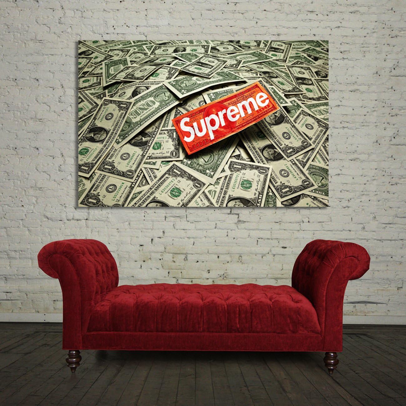 Amazon Co Jp ポスター壁画supreme 40 X 60インチ 100 X 150 Cm On粘着ビニール ホーム キッチン