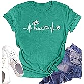 Hawaiian Flower Shirt for Women : Aloha Shirt Hibiscus Flower Graphic Shirt Hawaii Trip Shirt Summer Vacation Tee Top