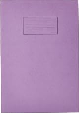 Silvine A4 Purple Exercise Book Pack of 10 80 Pages Ruled with Margin view 2