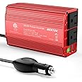 BESTEK Power Inverter DC 12V to AC 110V - 300W Car Plug Adapter Outlet with 4.8A Dual USB Fast Charging Port - Car Charger Ci