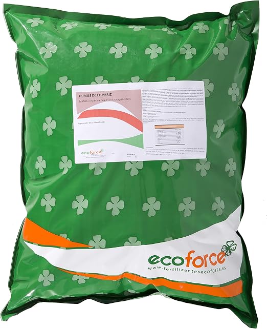 CULTIVERS Humus de Lombriz ecológico 10 kg (20 L). Abono para ...