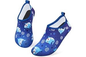 TANAMO Toddler Water Shoes for Kids Beach Pool Swim Aqua Socks for Boys Girls Little Kid Baby Youth Children Quick Dry Non-Slip Outdoor Sports Walking