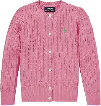 Amazon.com: Polo Ralph Lauren Kids Girl's Cable Knit Cotton Cardigan (Little Kids/Big Kids 