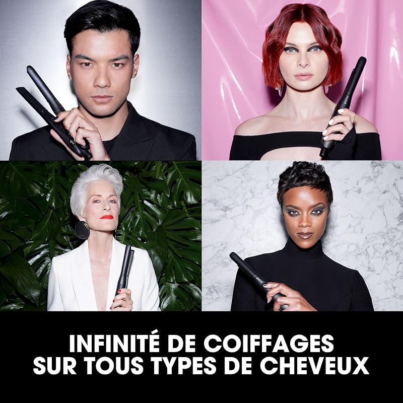 - Lisseur cheveux ghd Mini - Fer à lisser professionnel (Noir)