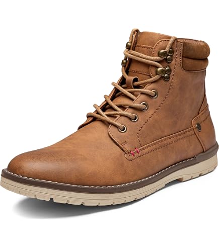 Men\'s Brown Casual Chukka Boots Motorcycle Wear hiking Jousen Men main image 3