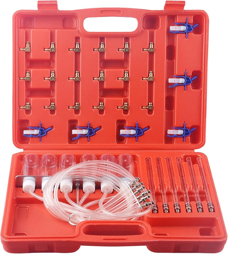 DAYUAN 6 Cylinder Diesel Injector Flow Meter Adaptor Set Common Rail Tester