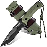 Dragon Creek Fixed Blade Knife - Full Tang Green