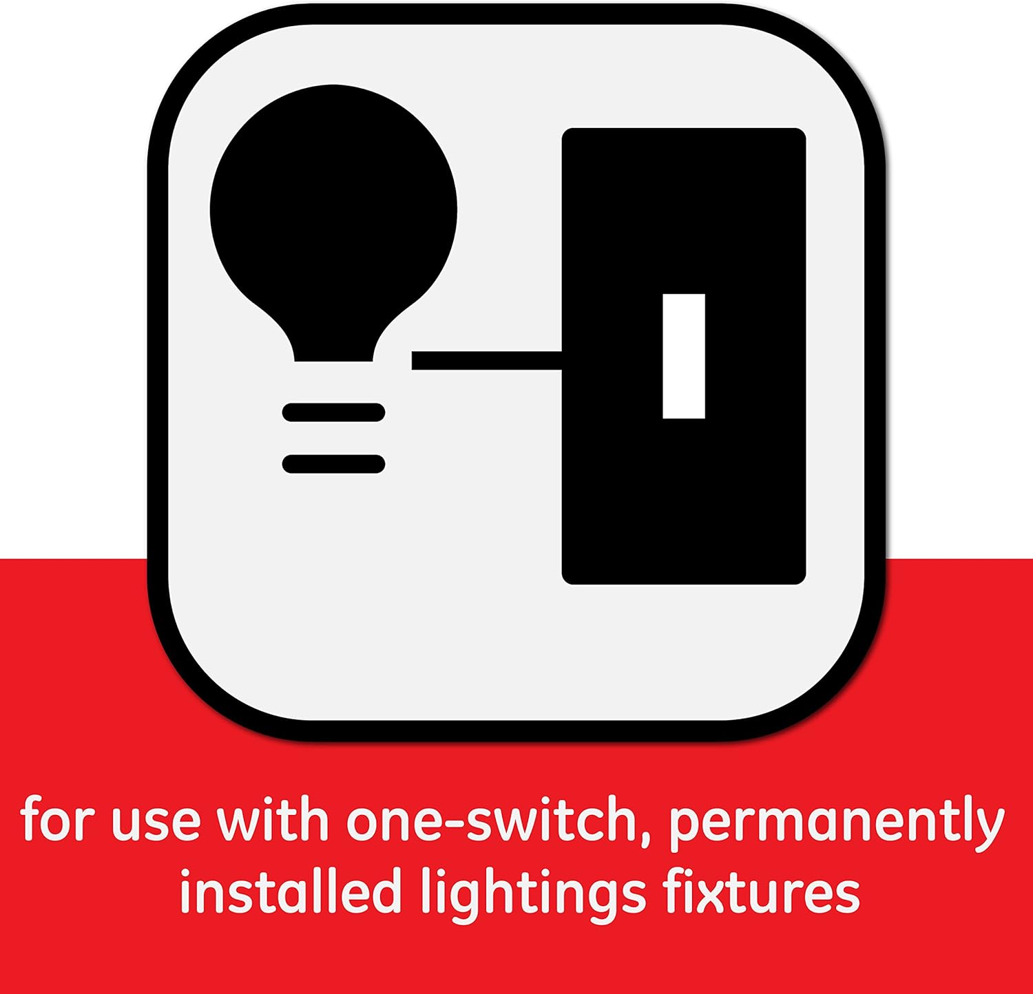 GE Slide Dimmer Rocker Wall Switch, Single Pole, For Dimmable LED, CFL, Incandescent Light, Bulbs, UL Listed, White, 10464, 1 Pack - - 