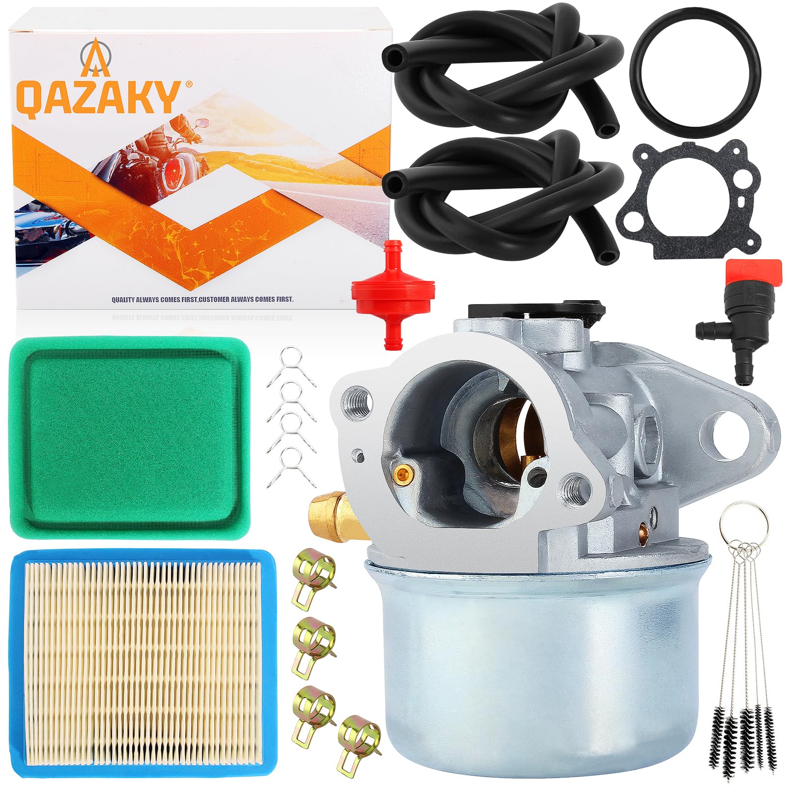 QAZAKY Carburetor for 497314 497347 497410 497586 498170 498254 498255 498966 499617 692648 693909 694202 698444 790821 799868 799872 50657 520966 16401 20716 20712 20713 20714 14111 122000 4hp - 7hp
