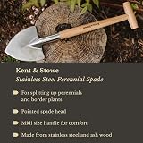 Kent & Stowe Stainless Steel Perennial Spade - Pointed Head Garden Tool view 2