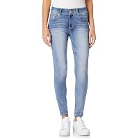 Jessica Simpson Women's Throwback Straight Crop Jeans | High Rise Vintage Style Denim