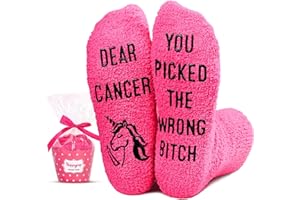 HAPPYPOP Get Well Soon Gifts for Women After Surgery - Breast Cancer Socks, Gifts for Someone with Depression，Diabetic Socks