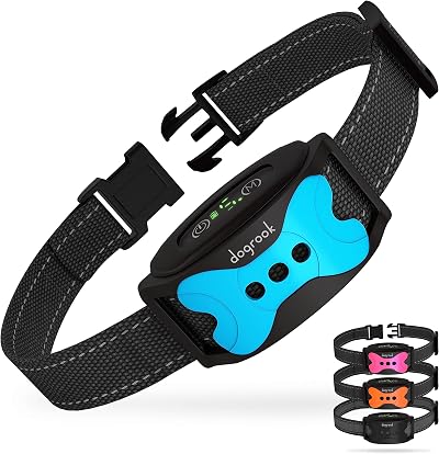 DogRook Dog Bark Collar Rechargeable Waterproof 5 Sensitivity Levels