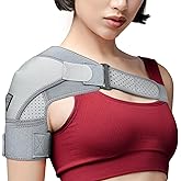 FIGHTECH Shoulder Brace for Torn Rotator Cuff for Men and Women - 2 Sizes - Support & Pain Relief (Gray, Small/Medium)
