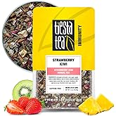 Tiesta Tea - Strawberry Kiwi Herbal Tea, Loose Leaf, Strawberry Hibiscus Kiwi Fruit Tea, Premium Caffeine-Free Herbal Blend, Make Hot or Iced & Up to 25 Cups, 2.5 oz Resealable Pouch