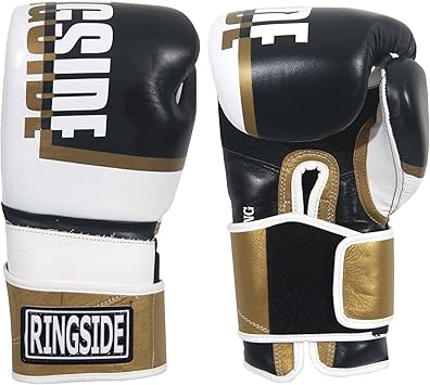 black and gold ringside boxing gloves