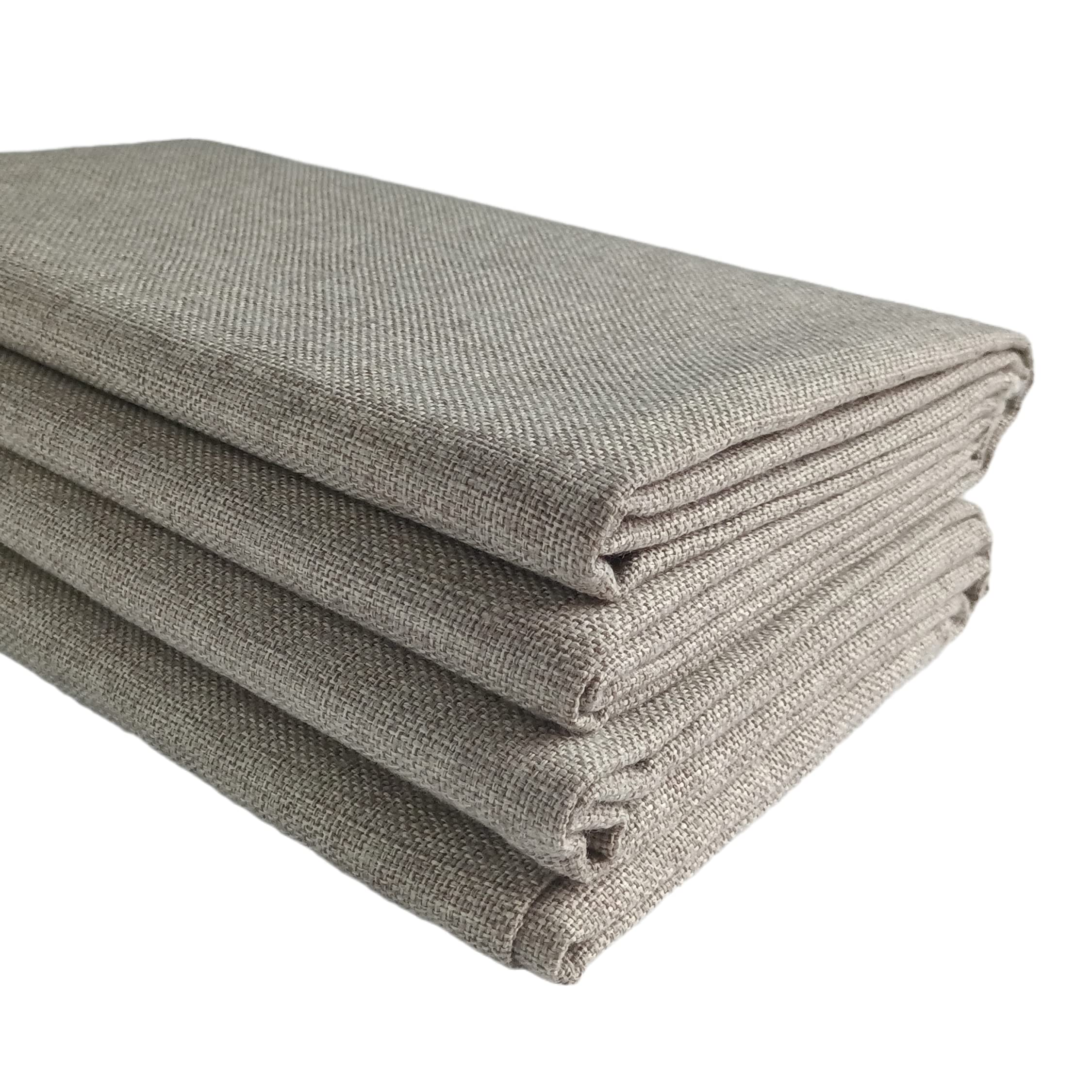 TinaKim Uplolstery Fabric, Slub Faux Linen Material, for Seat Chairs Couch Cover DIY Sewing (Linen 7, 3 Yard (57x 108 inch)) — image 1