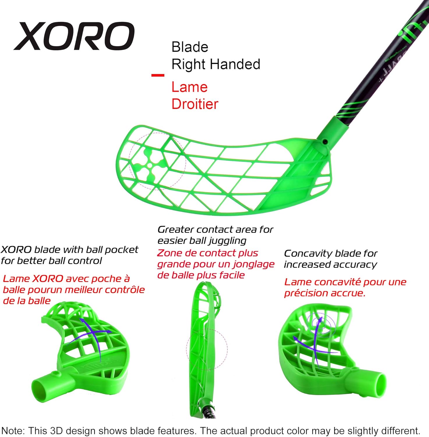 Amazon Com Accufli Floorball Zorro Stick Right Xoro Z90 Green