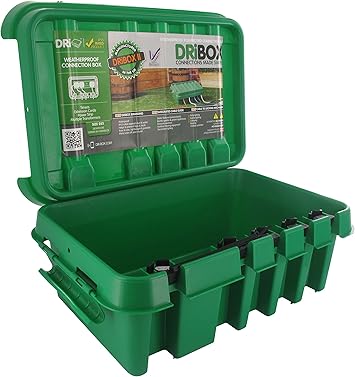 Dri-Box FL-1859-285-IIG - Caja Impermeable (IP55), Color Verde