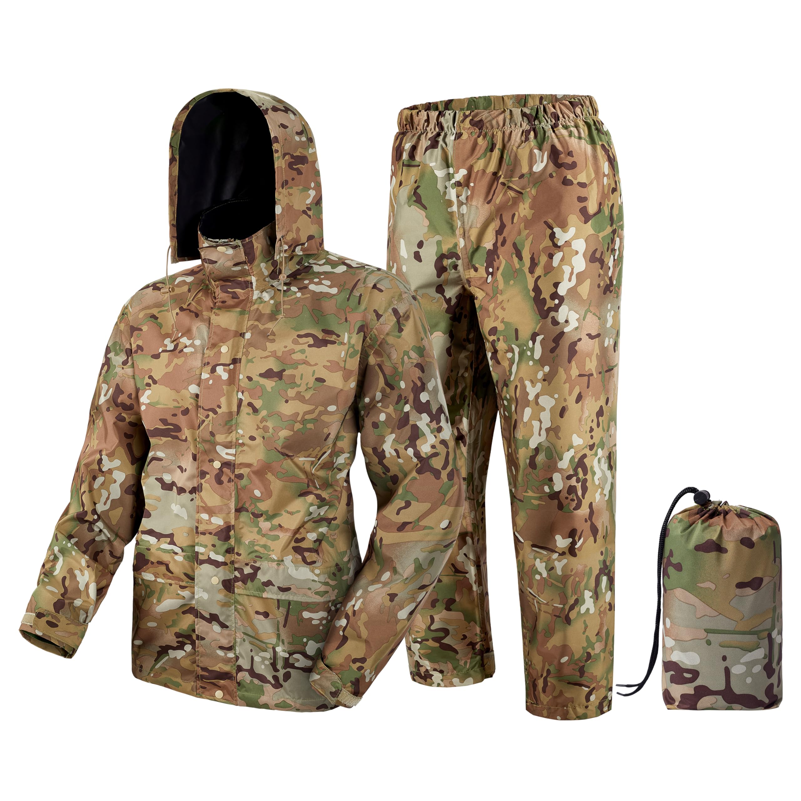 Fousam Rain Suit, Rain Gear for Men