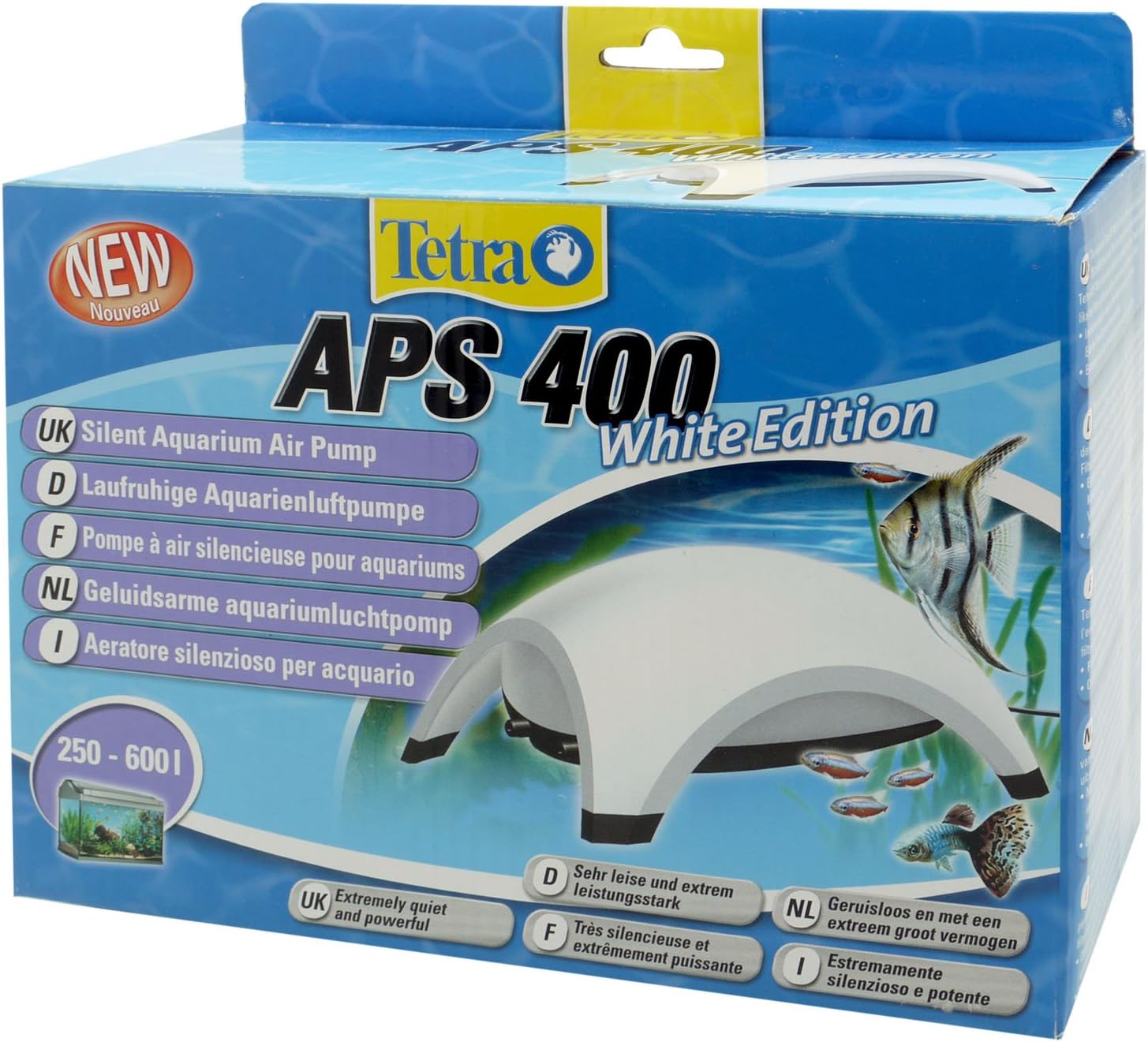 Tetra APS300 Silent Aquarium Air Pump for 250 600 Litre Fish Tanks