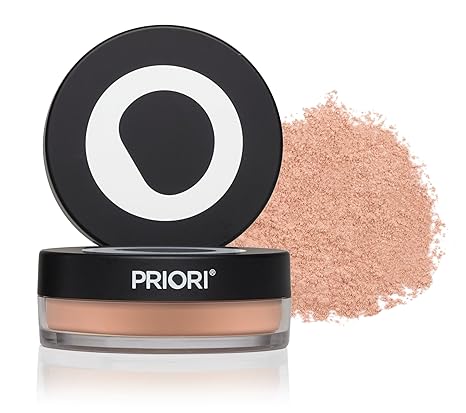 Amazon Com Priori Skincare All Natural Mineral Skincare Powder Spf 25 Sunscreen Antioxidant Flawless Coverage Loose Mineral Foundation Makeup Dermatologist Tested Premium Beauty