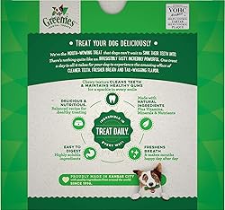 Greenies Dental Chews for Dogs, Regular, 36 Count