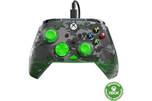 XB Rematch Core Wired Controller- Ghost Black Camo/Green