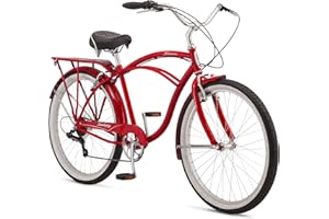 Schwinn Sanctuary 7 Cruiser Bike, 26 Inch Bike for Women and Men, 7-Speed Beach Cruiser Bicycle, Linear Pull Brakes, Comfortable Padded Seat, Upright Riding Position, Adult Bicycle