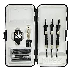 Sure Grip Viper Black Soft Tip Darts with Dart Case