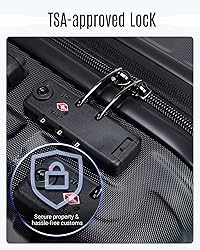 LIGHT FLIGHT Luggage Sets, 3 Piece Durable Suitcase