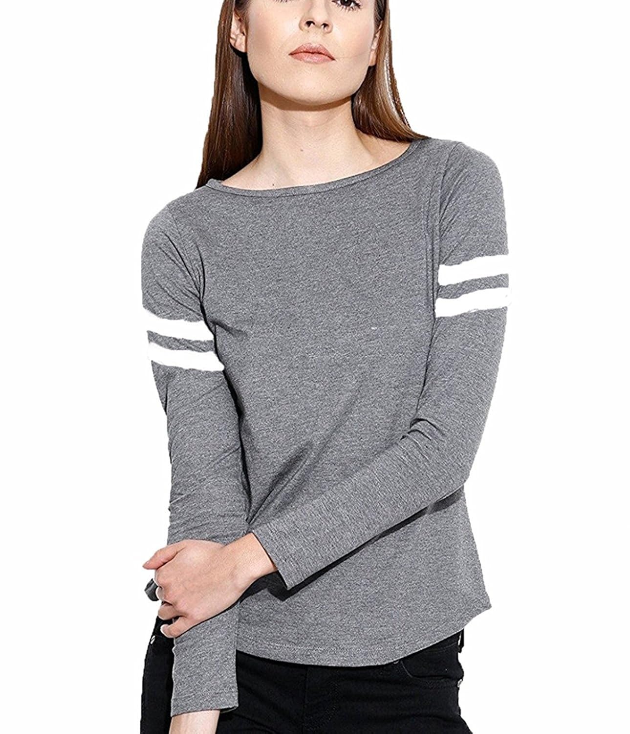 leotude women's cotton t-shirt (11_plain_grey_p, grey)