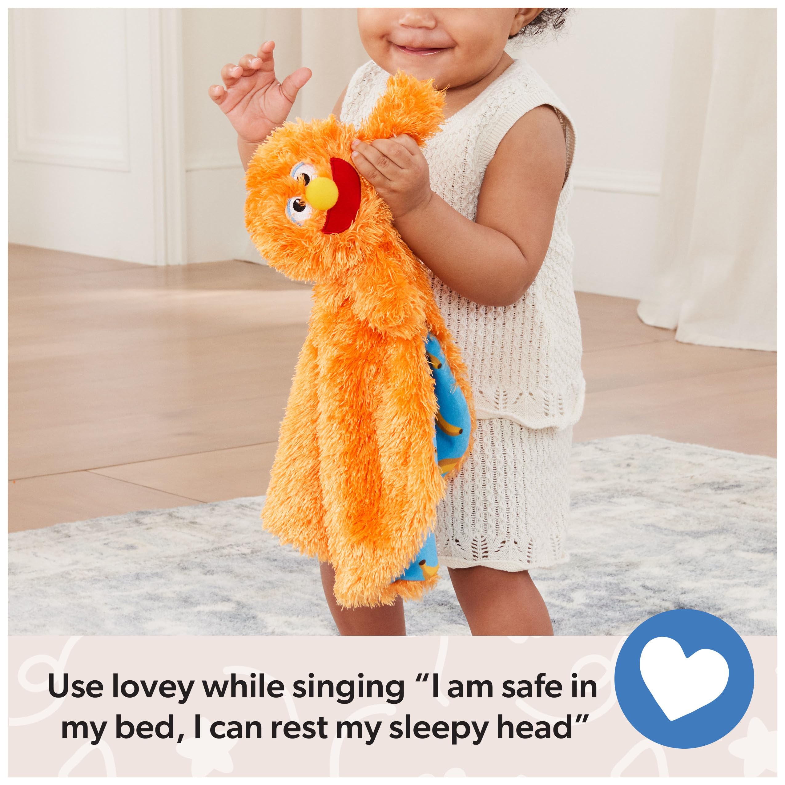 Ms. Rachel Official Herbie Huggable Lovey, Double Sided, Machine Washable Security Blankets for Babies Ages 3 Months to 1+