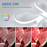 Comely Modern LED Ceiling Light 30W 3400LM 6500K Floral Ceiling Lamp view 3