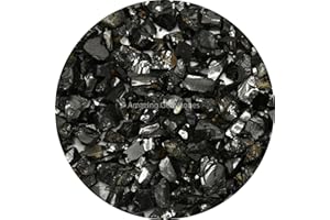 AMAZING GEMSTONE Elite Shungite Stones Chips for Water Purification Tablets, Authentic Shungite Stones for Shungite Water Bottle (25 GRAM)