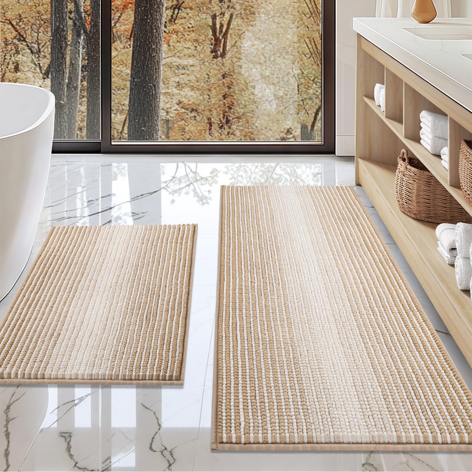 Cozy boho striped texture